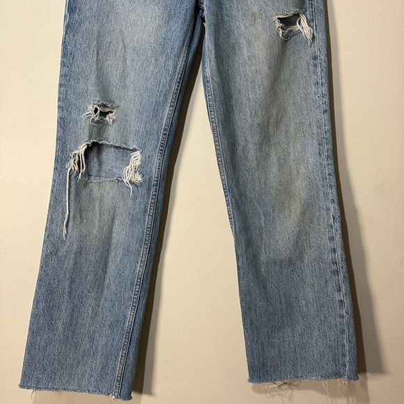 Anine Bing Olsen Jeans Destructed Lake Indigo Sz. 24 - Picture 7 of 15